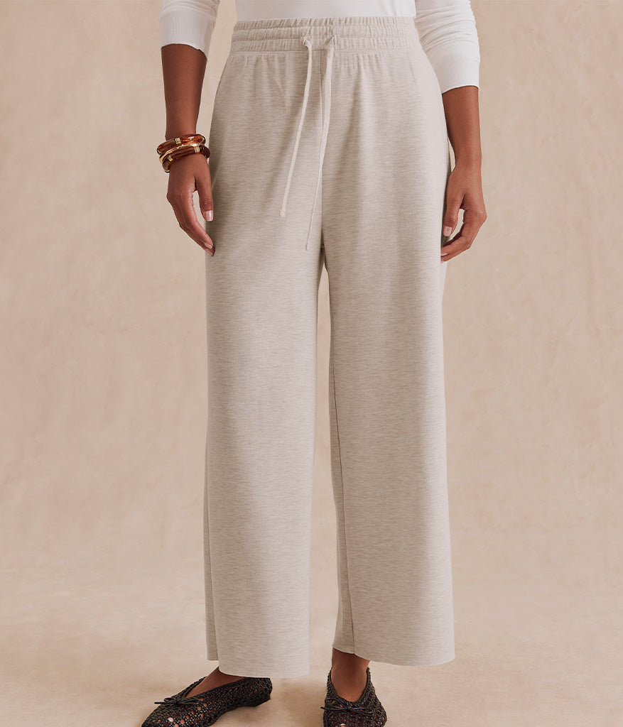 Winslow Crop Pant: Pale Oak Heather